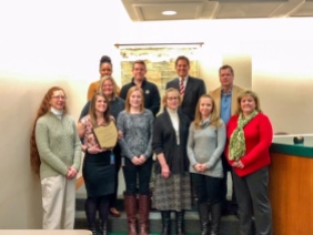 Warren County Commissioners, Archives Staff, and Tina Ratcliff - OHRAB Award - January 15, 2019